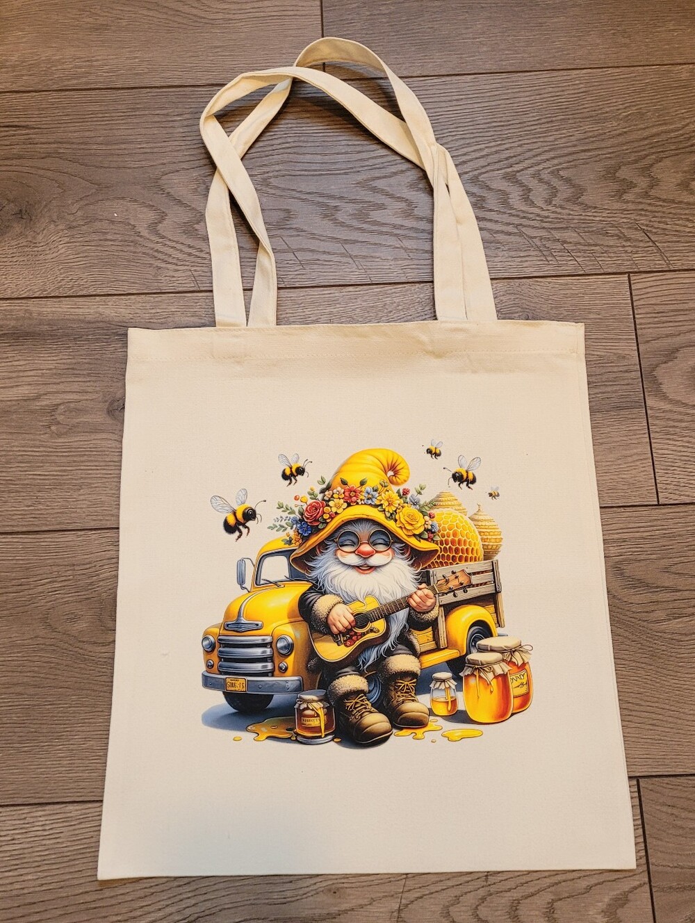 Custom Gnome Canvas Tote Bag